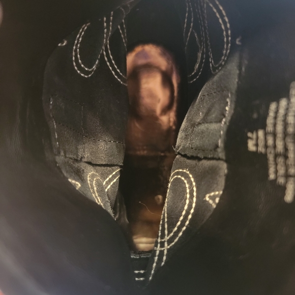 Jannr Suede Western Cowboy Ankle Boot size 7m - Picture 5 of 7